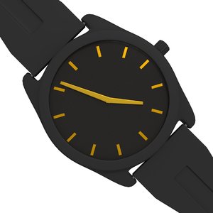free black watch 3d model
