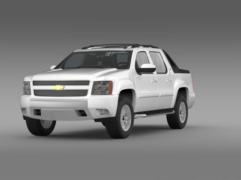 3d model chevrolet avalanche z71