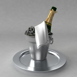 champagne bucket ice 3d model