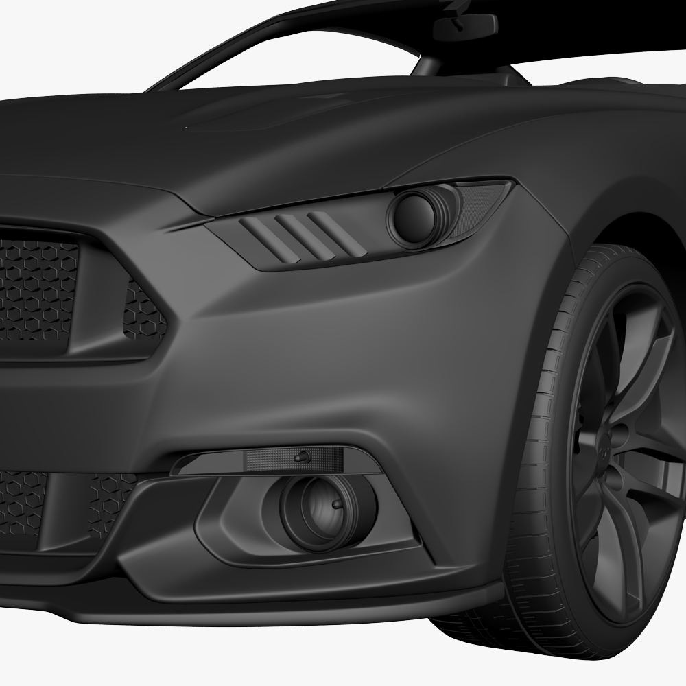 mustang 2015 3d model