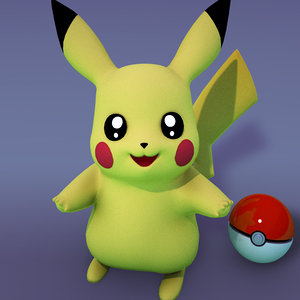 3d pikachu cartoons model