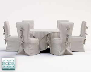 wedding table chairs 3d 3ds
