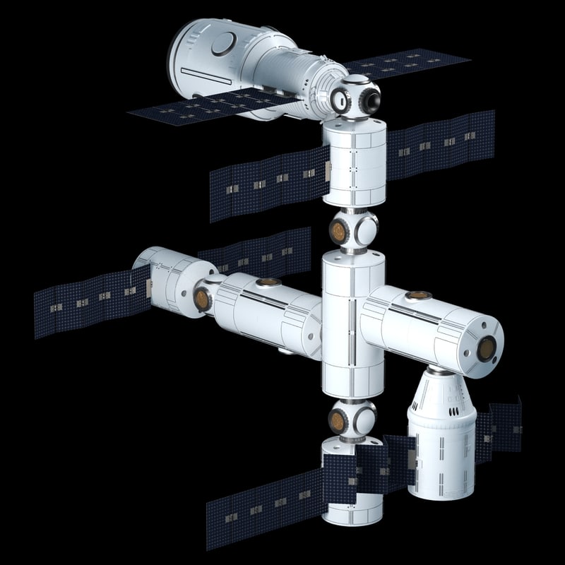 space station 3d model