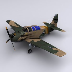 a-1 skyraider 1st special 3d model