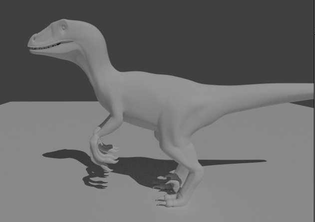 clay velociraptor