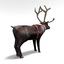 3d model of santa s reindeer