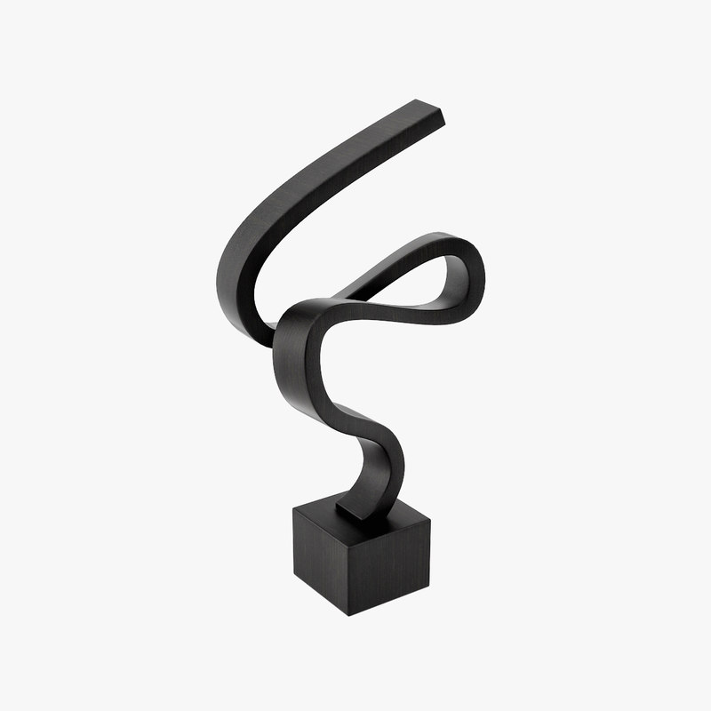 black sculpture 3d model