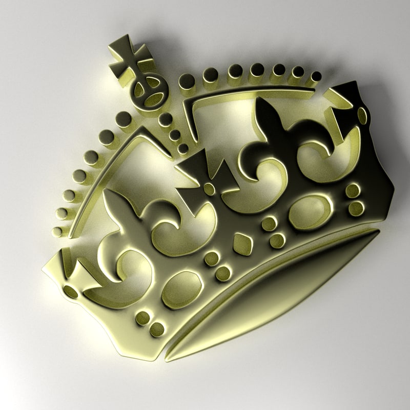 crown emblem 3d model