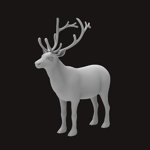 reindeer does 3d model
