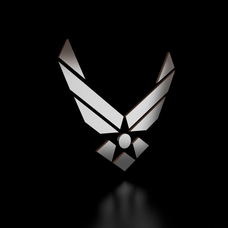 air force logo 3d c4d