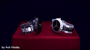 3d model watch blender black