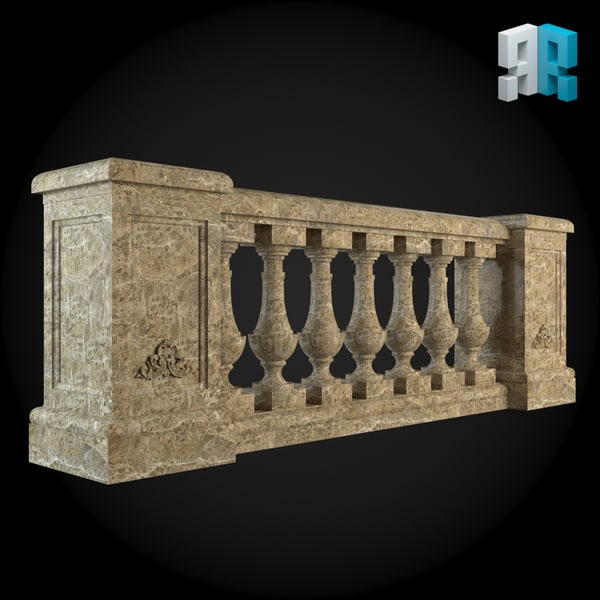 Balustrade 3D Models For Download | TurboSquid