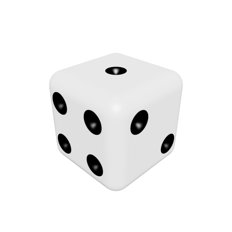 white dice 3d 3ds