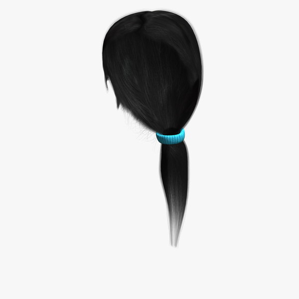 3d model of mary hair human character