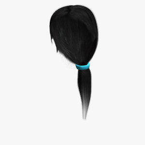 3d model of mary hair human character