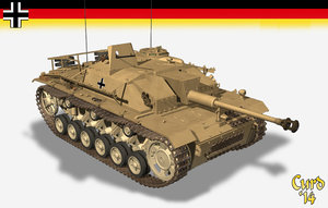 3d stug iii tank