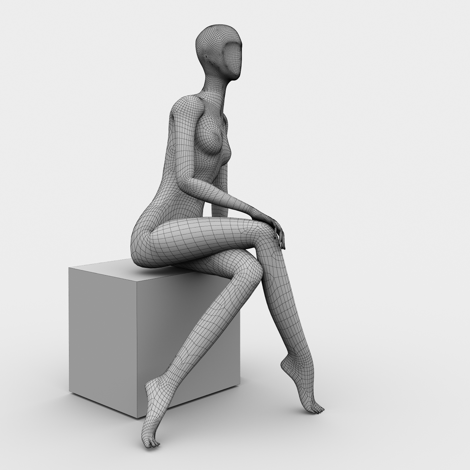 set female mannequins 3d max