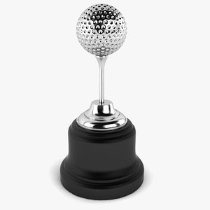 3d model golf ball trophy