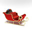 3d model santa s sleigh