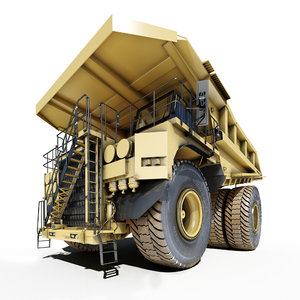 mining dump truck cat797 3d model