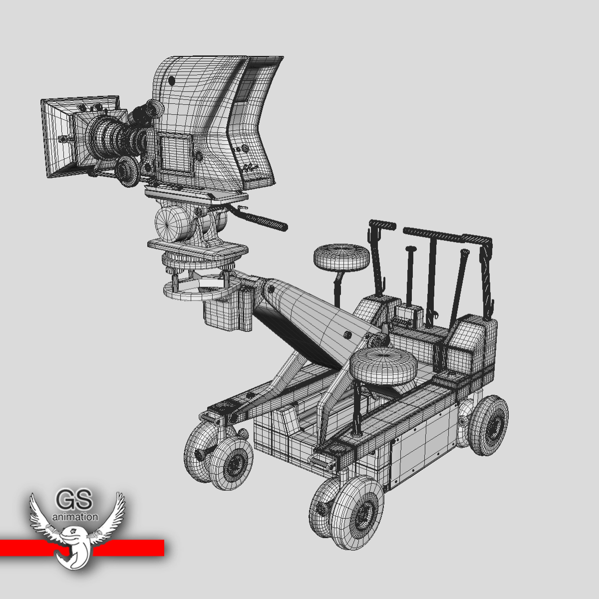 3d model camera dolly