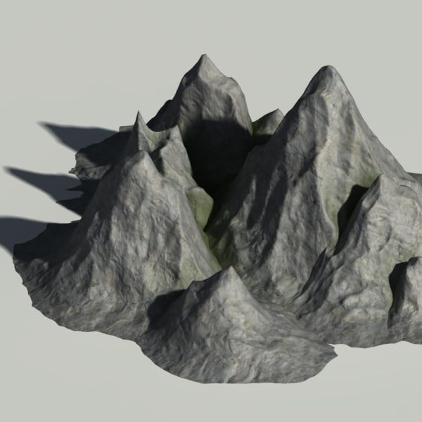 set mountain 3d model