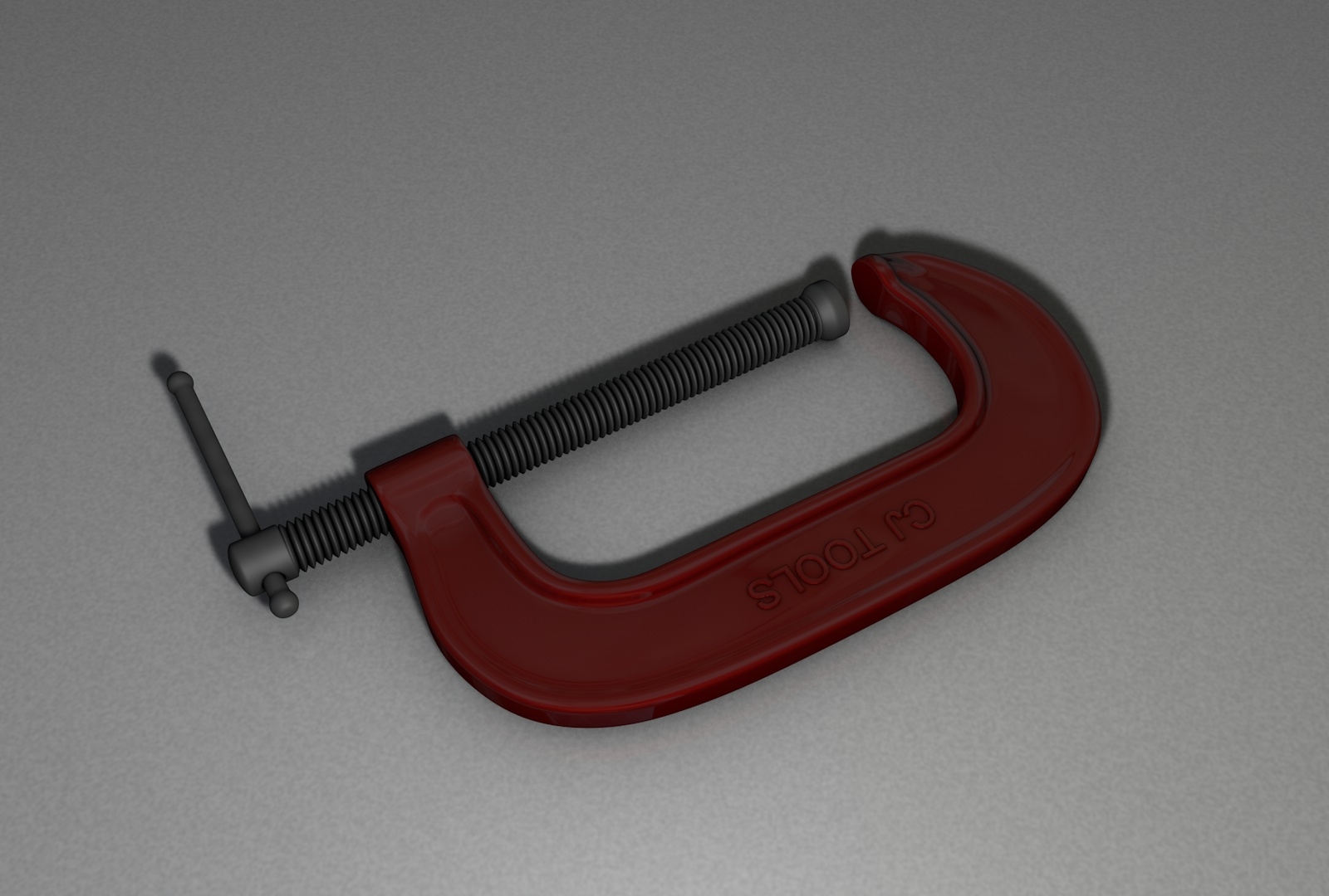 3d c clamp model