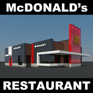 mcdonalds restaurant 3d model