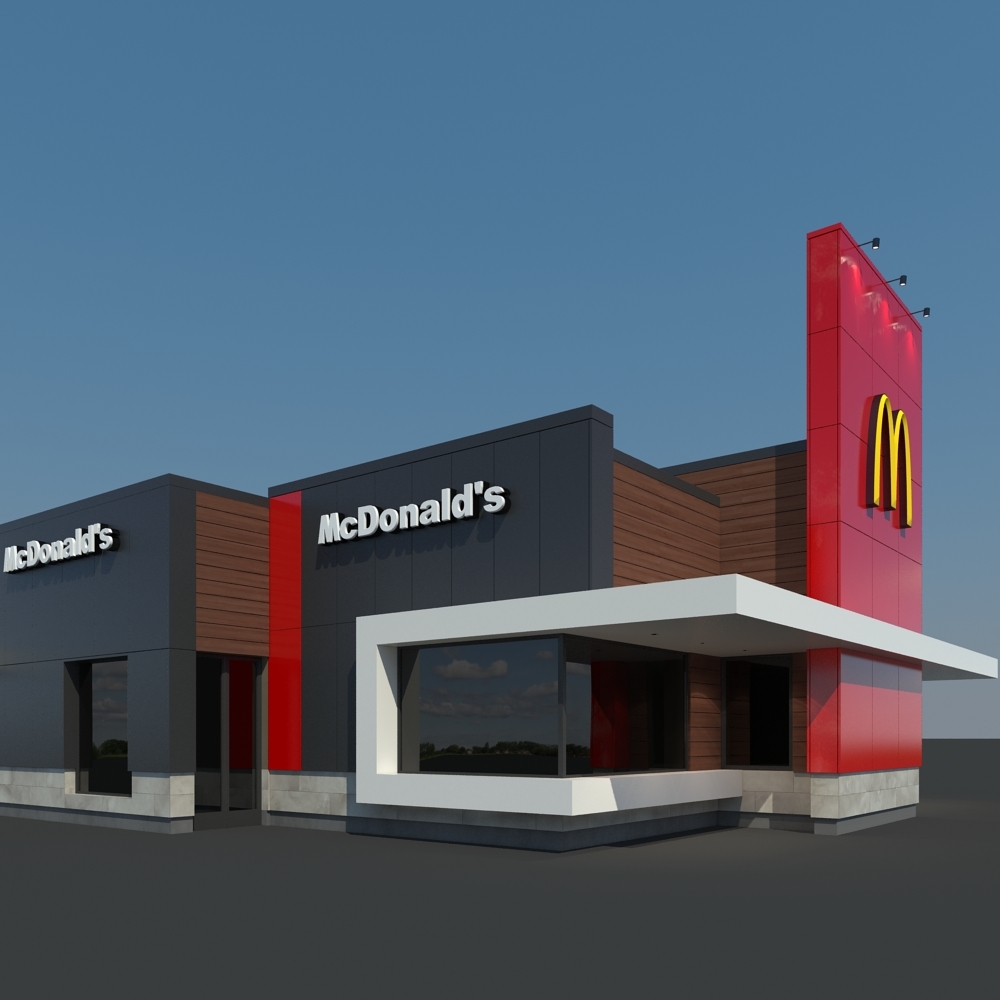 mcdonalds restaurant 3d model