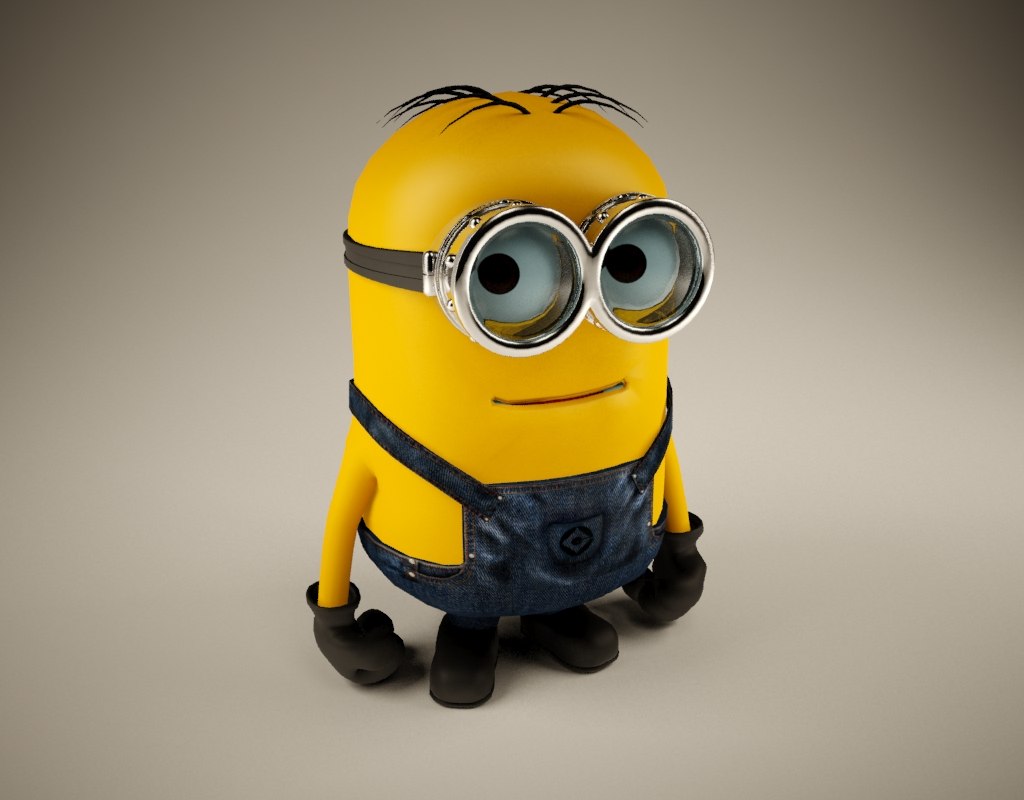 max rigged character minion