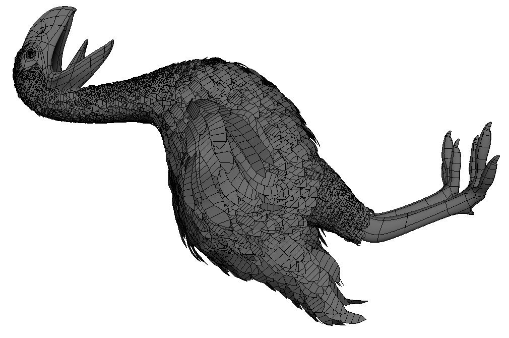 冠恐鸟3d模型