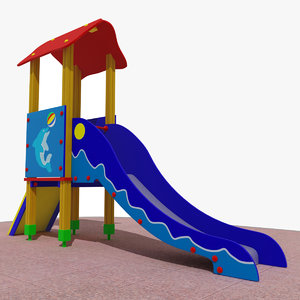 playground slide 3d model