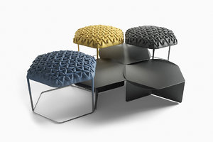 3ds max leather stool atelier