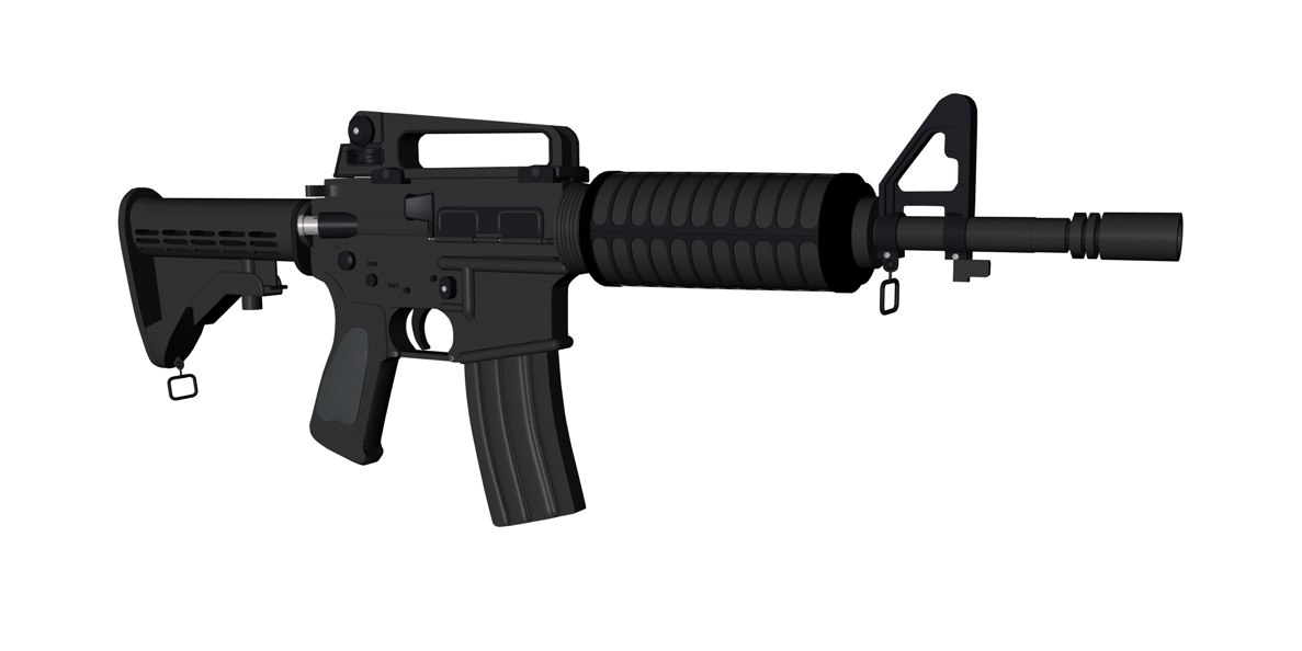 ar15 m16 3d model