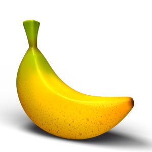 toon banana 3d model