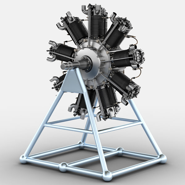 ブリストル木星エンジン3dモデル Turbosquid