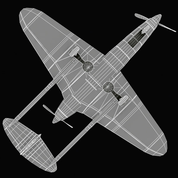 3d world war ii aircraft model