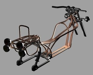 3ds max motorcycle frame spider
