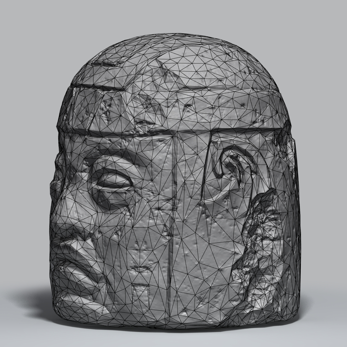 奥尔梅克雕像3d模型