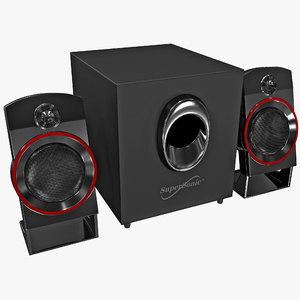3ds max speaker supersonic