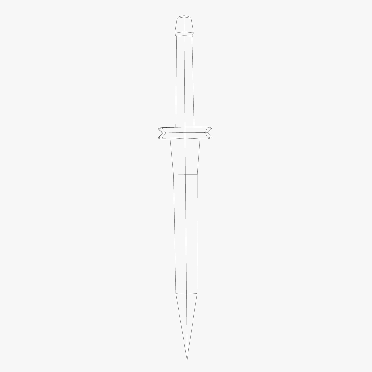 free simple sword 3d model