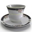 tea cup saucer 3d model