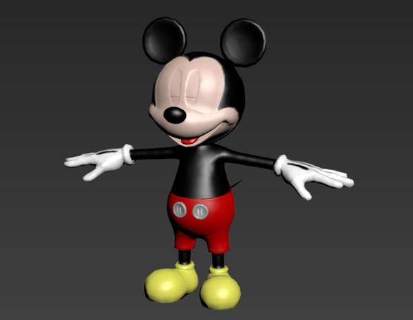 character cartoon mickey 3d model