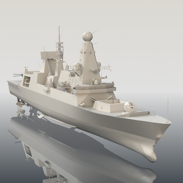 3d hms daring d32 type 45