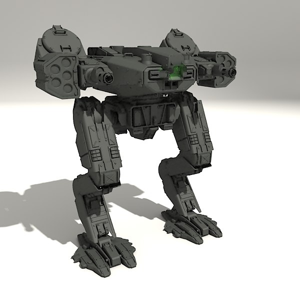 3d model drohne-gm8 scifi mech