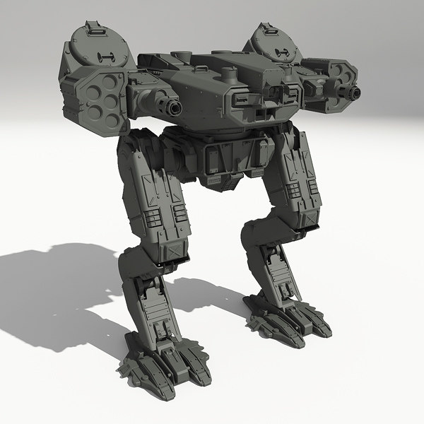 3d model drohne-gm8 scifi mech