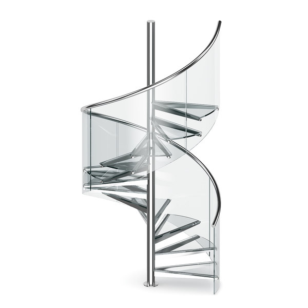 glass spiral stairs max