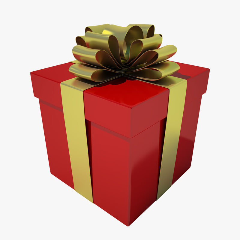 3d model gift box