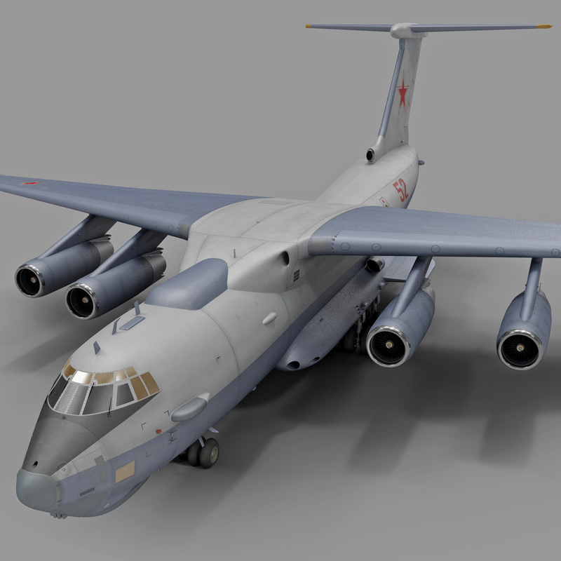 ilyushin il 76 rigged 3d max