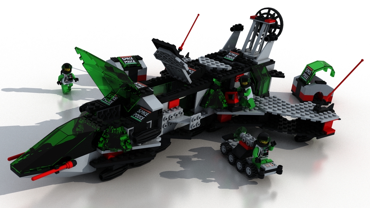 lego space police 3d model